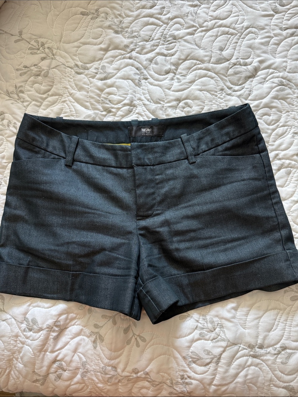 Mossimo Supply Co. Dark Gray Tailored Cuffed Women's Bermuda Shorts